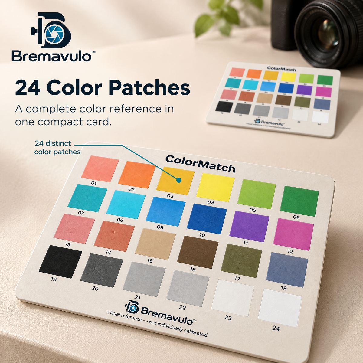 Bremavulo ColorMatch color patches shown clearly for visual comparison