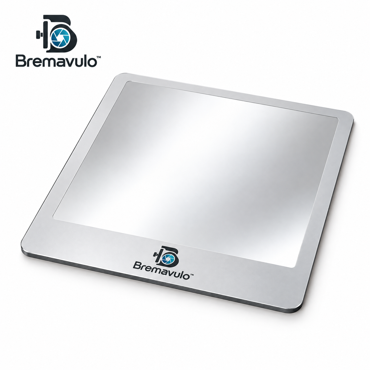 Bremavulo ReflectMirror silver mirror board with a matte border on a white background