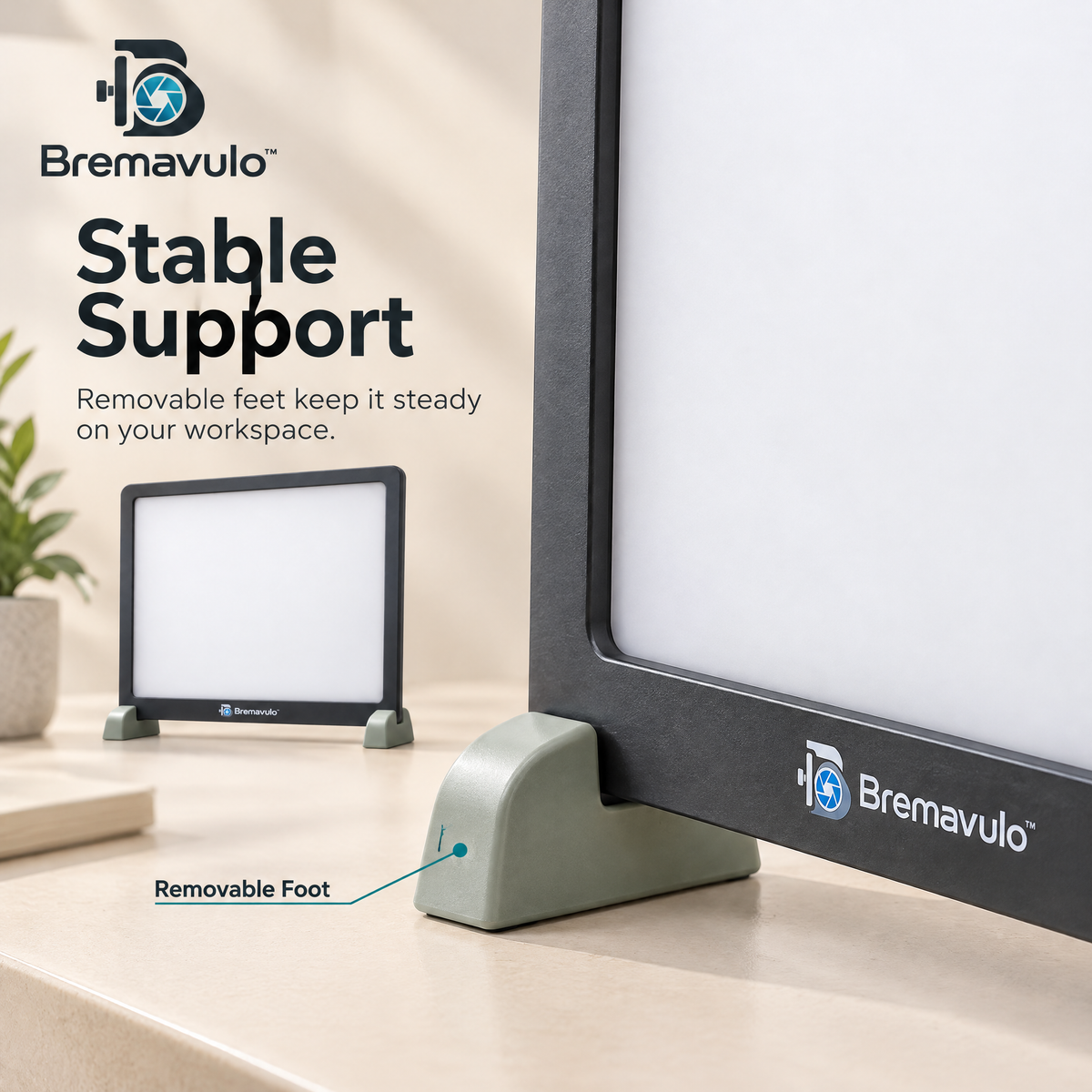 Bremavulo SoftDiffuser stable removable support foot fitted to the lower frame